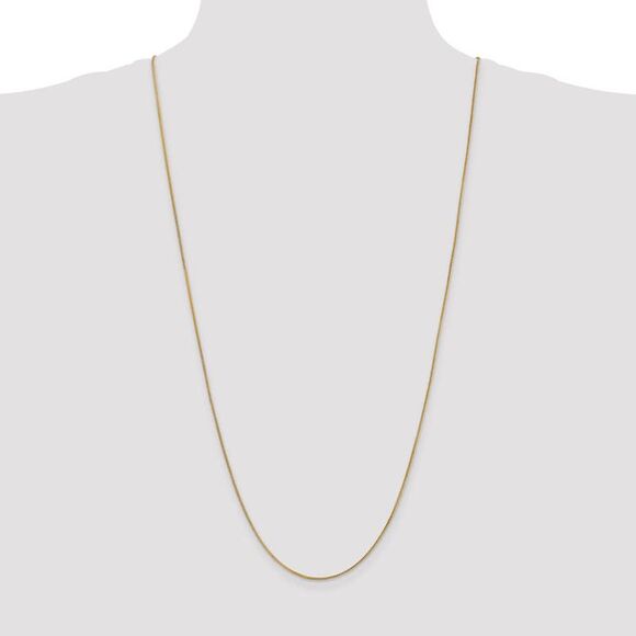 0.9mm, 14k Yellow Gold, Solid Franco Chain Necklace, 30 Inch - Picture 2 of 8